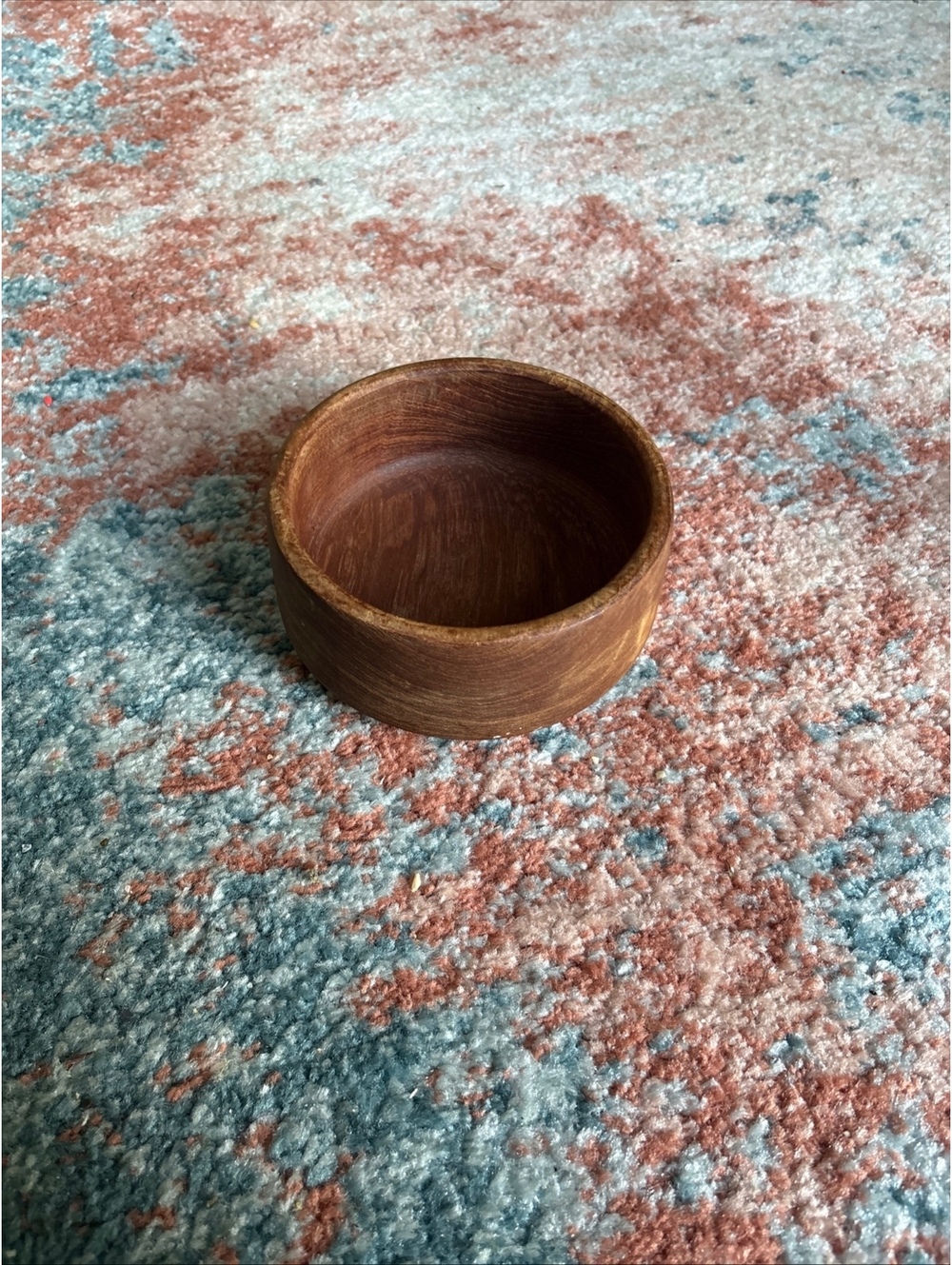 Vintage Goodwood Genuine Teak Wood 6" Salad Bowls MCM Thailand Boho